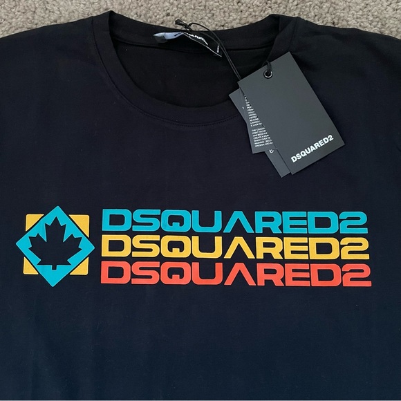 Dsquared 2 men's black t shirt large - Picture 2 of 7